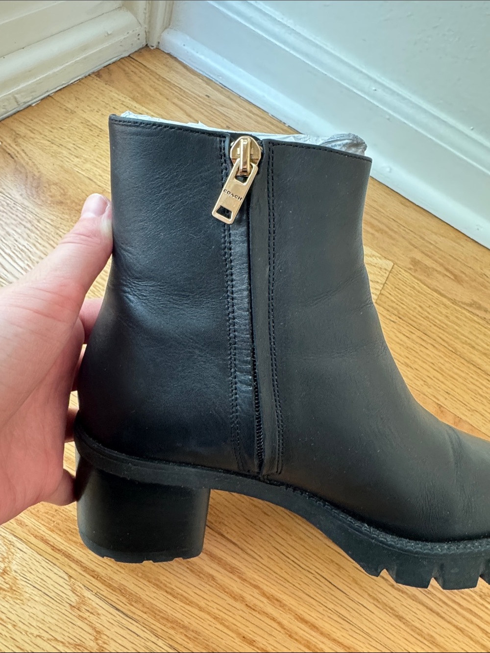 Coach Chrissy Leather Bootie 7.5 - Picture 8 of 14
